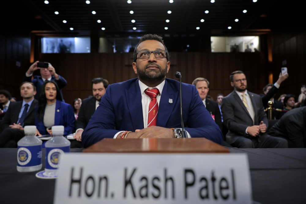 Federal Bureau of Investigation Director Kash Patel arrives to testify before the Senate Judiciary Committee in the Hart Senate Office Building on Capitol Hill on Sept. 16. (Getty Images)