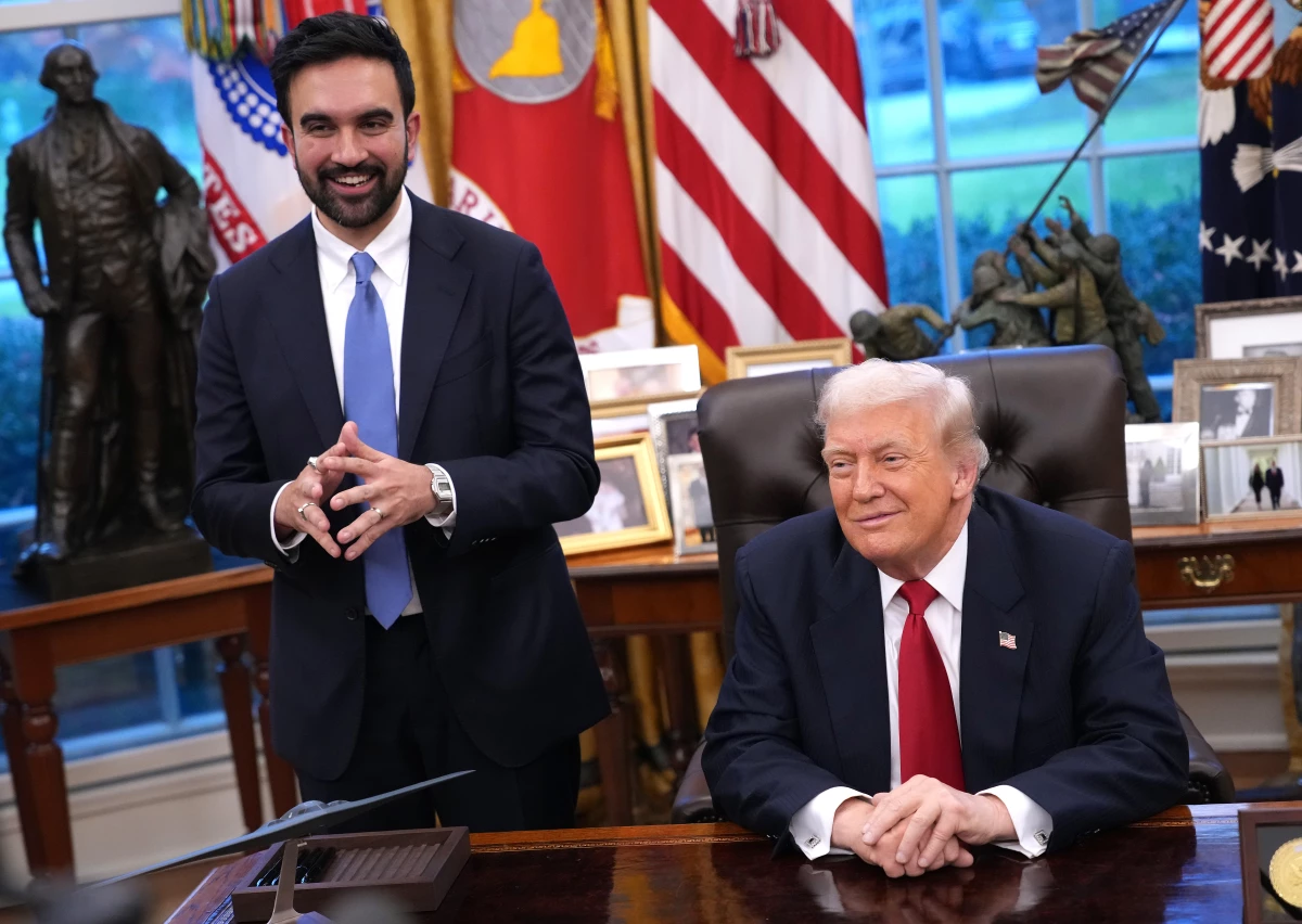 President Donald Trump met with New York City Mayor-elect Zohran Mamdani (L) in the Oval Office of the White House on November 21, 2025 in Washington, DC. Trump congratulated Mamdani on his election win as the two political opponents met to discuss policies for New York City, including affordability, public safety, and immigration enforcement. Mamdani was sworn in as mayor on January 1st 2026 in an early morning ceremony.