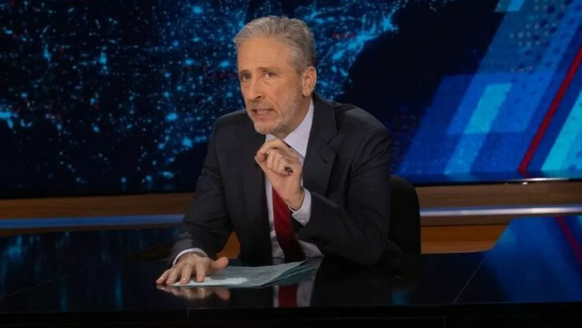 Jon Stewart is back as one of the hosts of The Daily Show, which will be on the road at the Republican National Convention in Milwaukee in July and the Democratic National Convention in Chicago in August.
