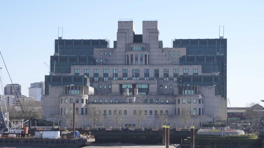 FILE - A general view of the headquarters of the Secret Intelligence Service, MI6, in London.