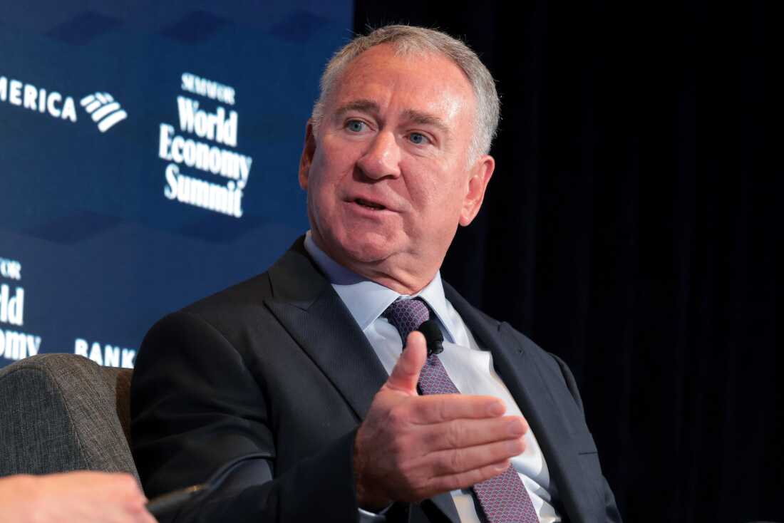 Citadel CEO Ken Griffin speaks during the Semafor World Economy Summit 2025 at Conrad Washington in Washington, D.C., on April 23, 2025.