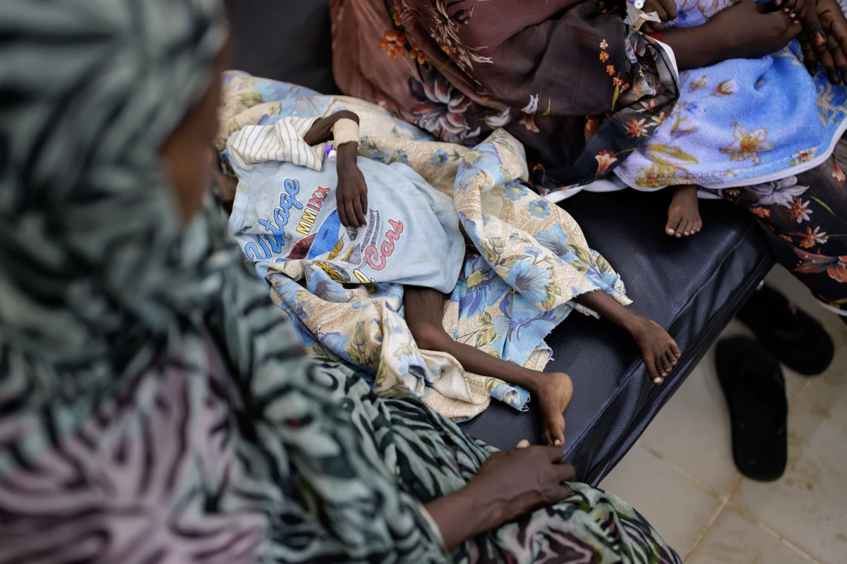 Patients at a malnutrition ward at the Al-Buluk children's hospital in Omdurman, Sudan, on Sept. 5.