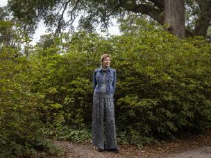 Vicky Stinson is photographed in Hampton Park during a visit to Charleston, S.C. Stinson remains engaged with researchers and hopeful for new options to treat her pancreatic cancer.