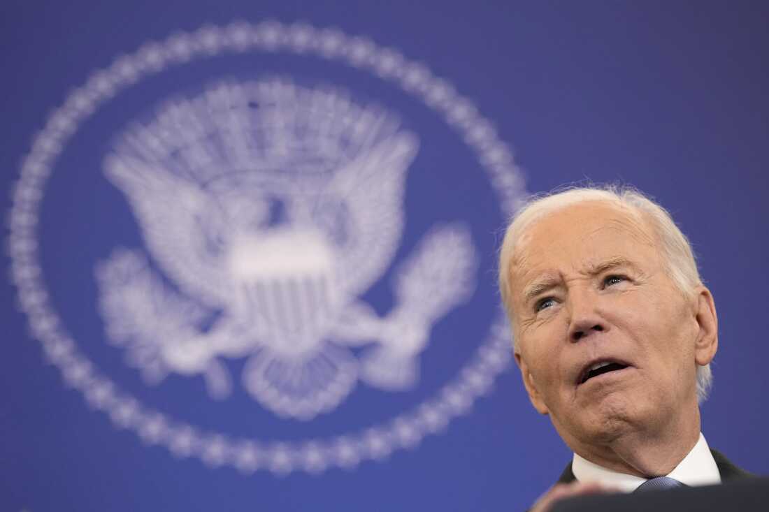 President Joe Biden speaks about foreign policy during a speech at the State Department in Washington, Monday, Jan. 13, 2025.