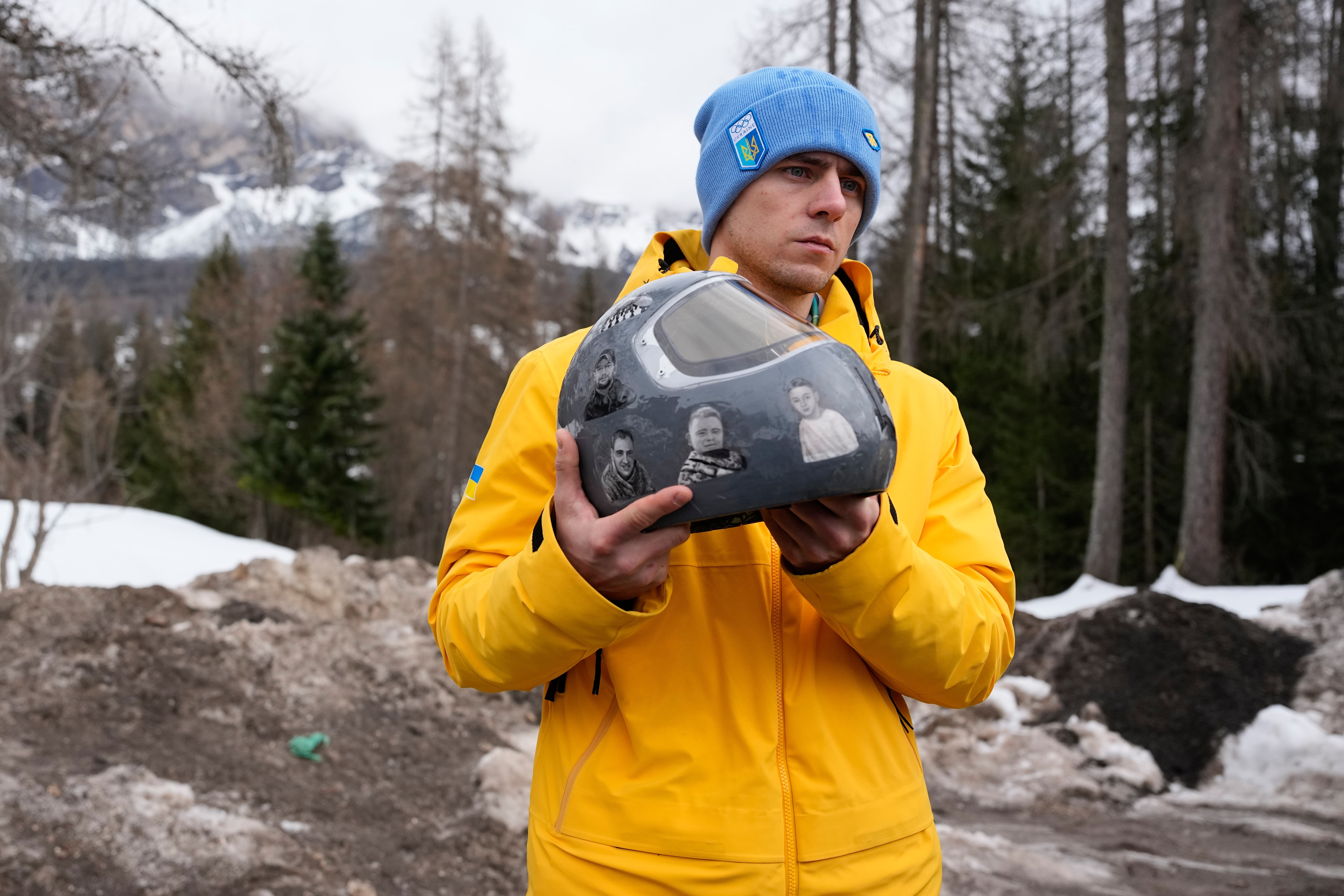 Ukrainians rally in support of Olympian Vladyslav Heraskevych, banned for his helmet