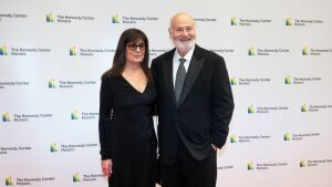 Rob Reiner and Michele Reiner arrive on the red carpet at the State Department for the Kennedy Center Honors gala dinner, Dec. 2, 2023, in Washington.