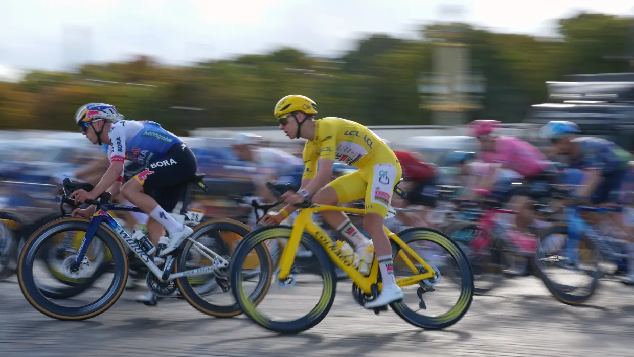 Tadej Pogačar of Slovenia wins the 2026 Tour de France, his fifth victory in the race