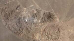 This satellite picture by Planet Labs PBC shows Iran's underground nuclear enrichment site at Fordo after a U.S. airstrike targeted the facility Sunday, June 22, 2025. 