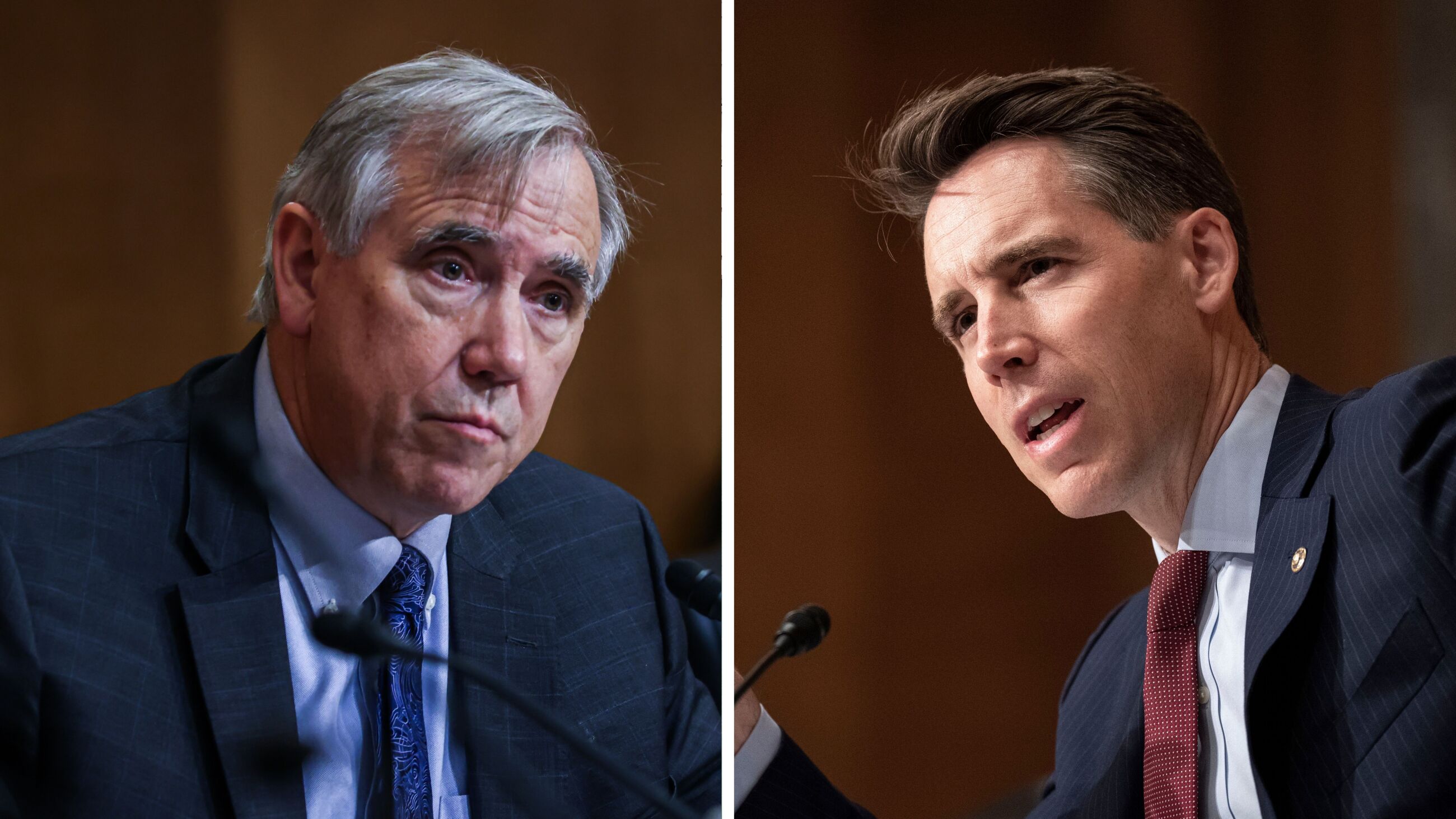 Senator Jeff Merkley, a Democrat from Oregon and member of the Senate Foreign Relations Committee, during a hearing in Washington, DC, US, on Wednesday, July 26, 2023.