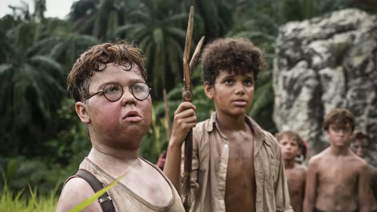 David McKenna plays Piggy and Winston Sawyers is Ralph in this four-part adaptation of <em>Lord of the Flies.</em>