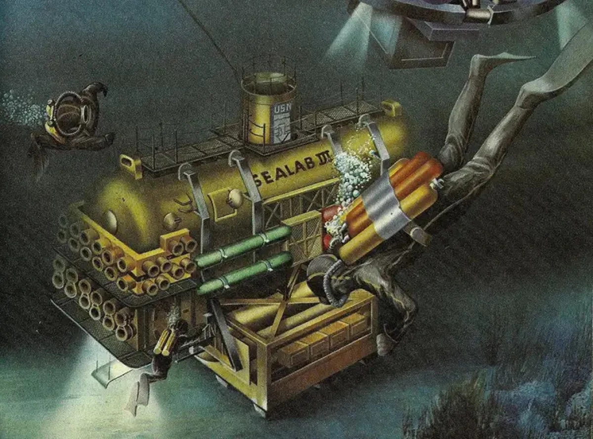 Artist's rendering of Sealab III.