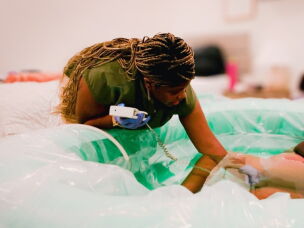 Nadia Gramby spends her days and many nights as a midwife caring for other moms and babies across Alabama, where she lives and practices.