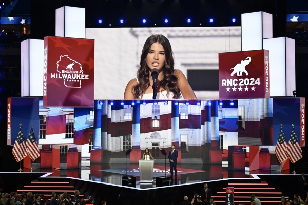 Kai Trump delivered a short but personal testament to her grandfather at the RNC