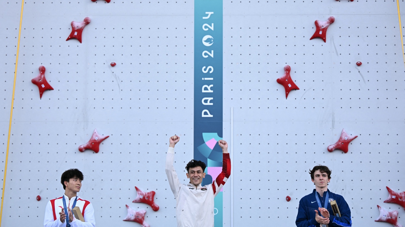 The fastest Olympian recently won bronze in speed climbing The fastest Olympian recently won bronze in speed climbing