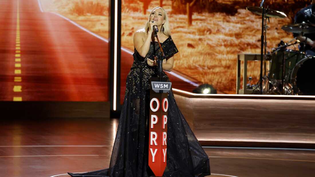 Carrie Underwood performs onstage during a celebration of the Grand Ole Opry's centennial on March 19, 2025 in Nashville, Tenn.