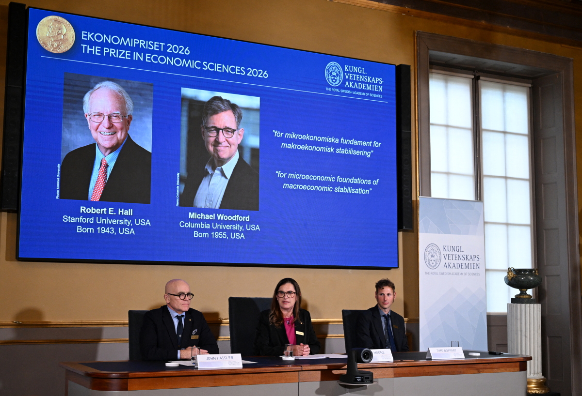 Two Americans win Nobel Prize in Economics for work on boom-bust cycles