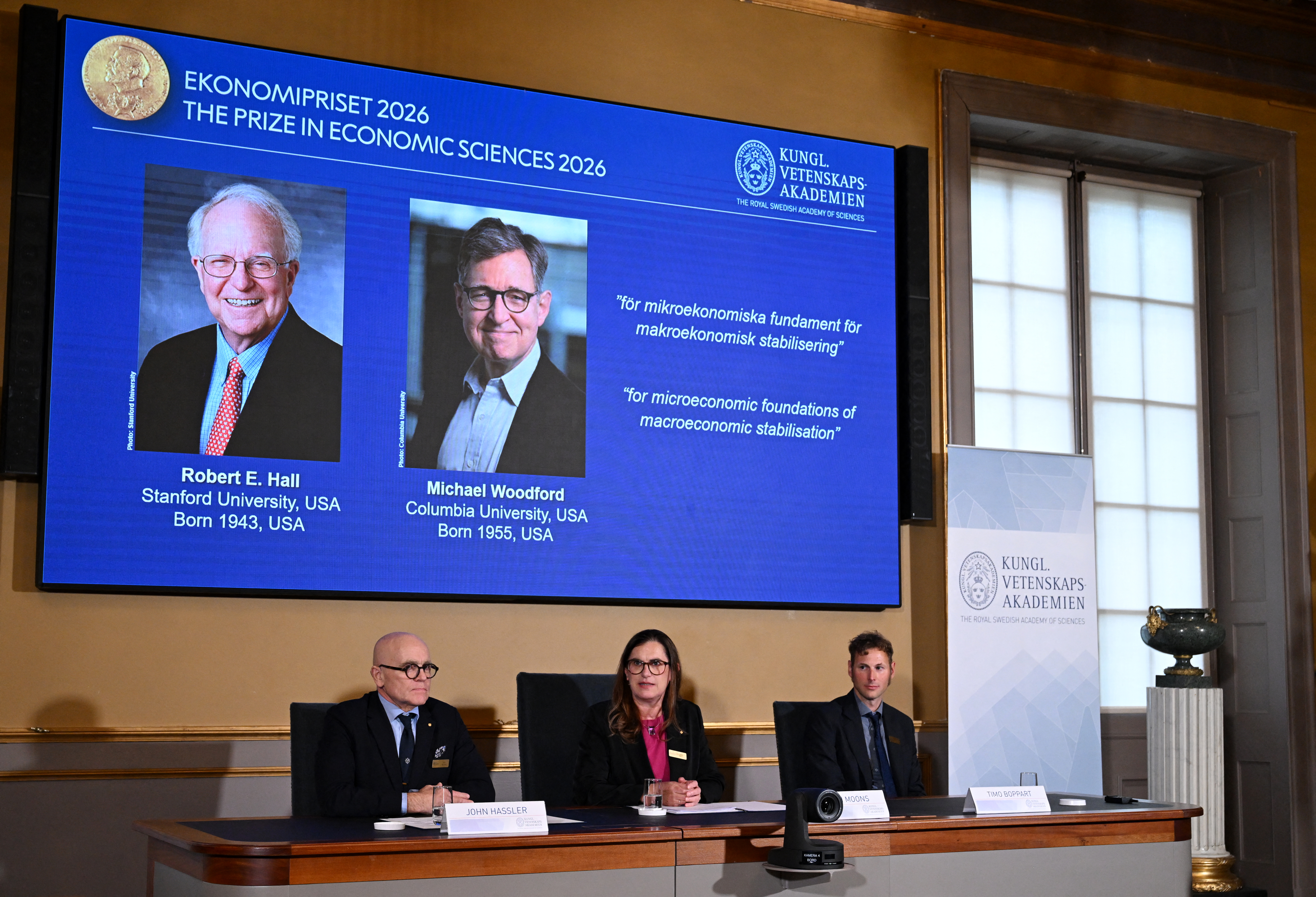 Two Americans win Nobel Prize in Economics for work on boom-bust cycles
