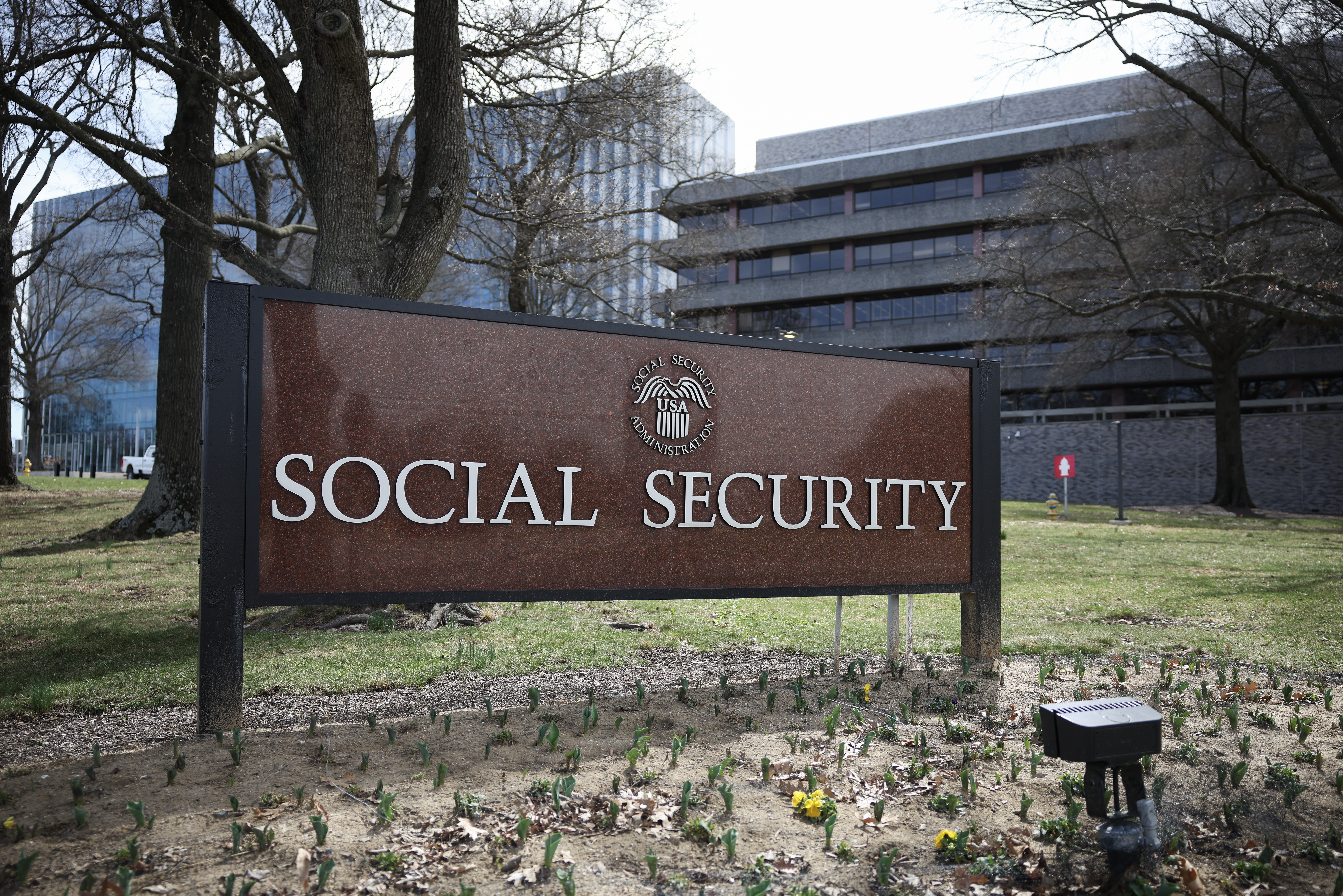 The entrance of the Social Security Administration