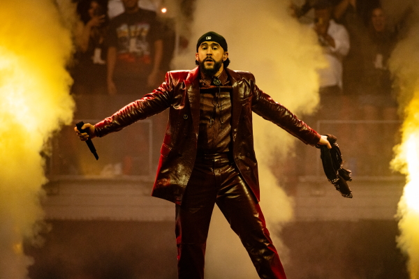 Bad Bunny performs in Miami on May 24, 2024.