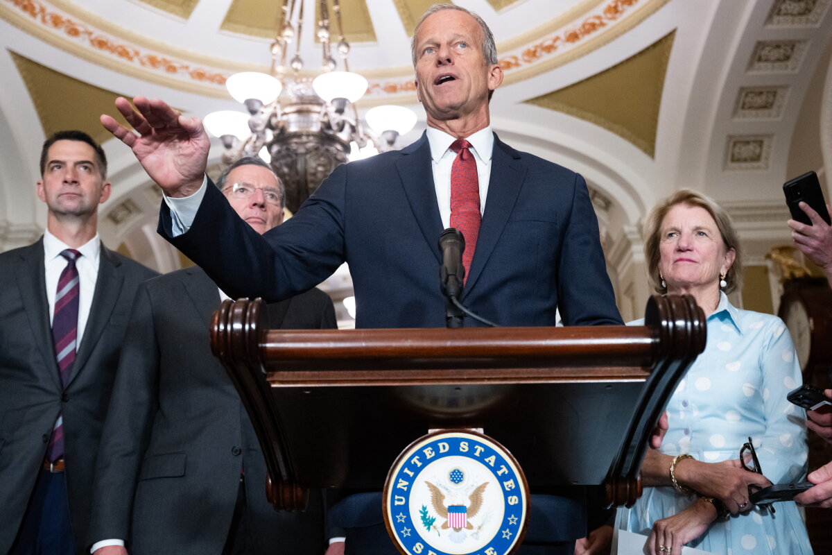 Medicaid Budget Bill: GOP Setback - NPR Senate Majority Leader John Thune speaks to reporters about the tax bill.