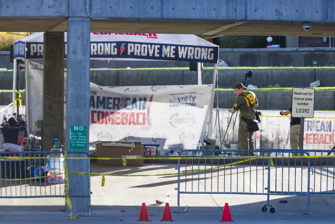 Graphic Charlie Kirk shooting videos spread widely online : NPR