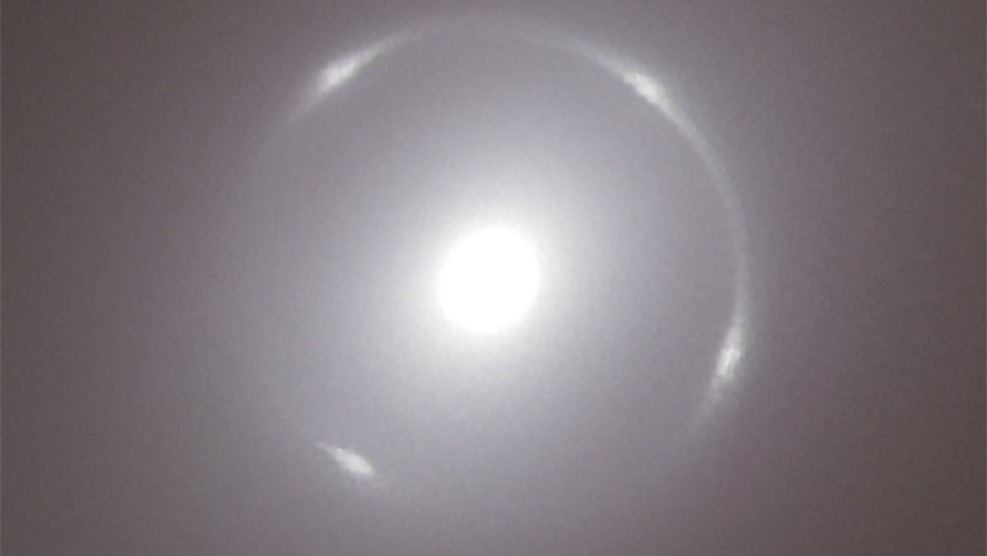 Space telescope finds rare Einstein Ring of light in nearby galaxy Space telescope finds rare Einstein Ring of light in nearby galaxy