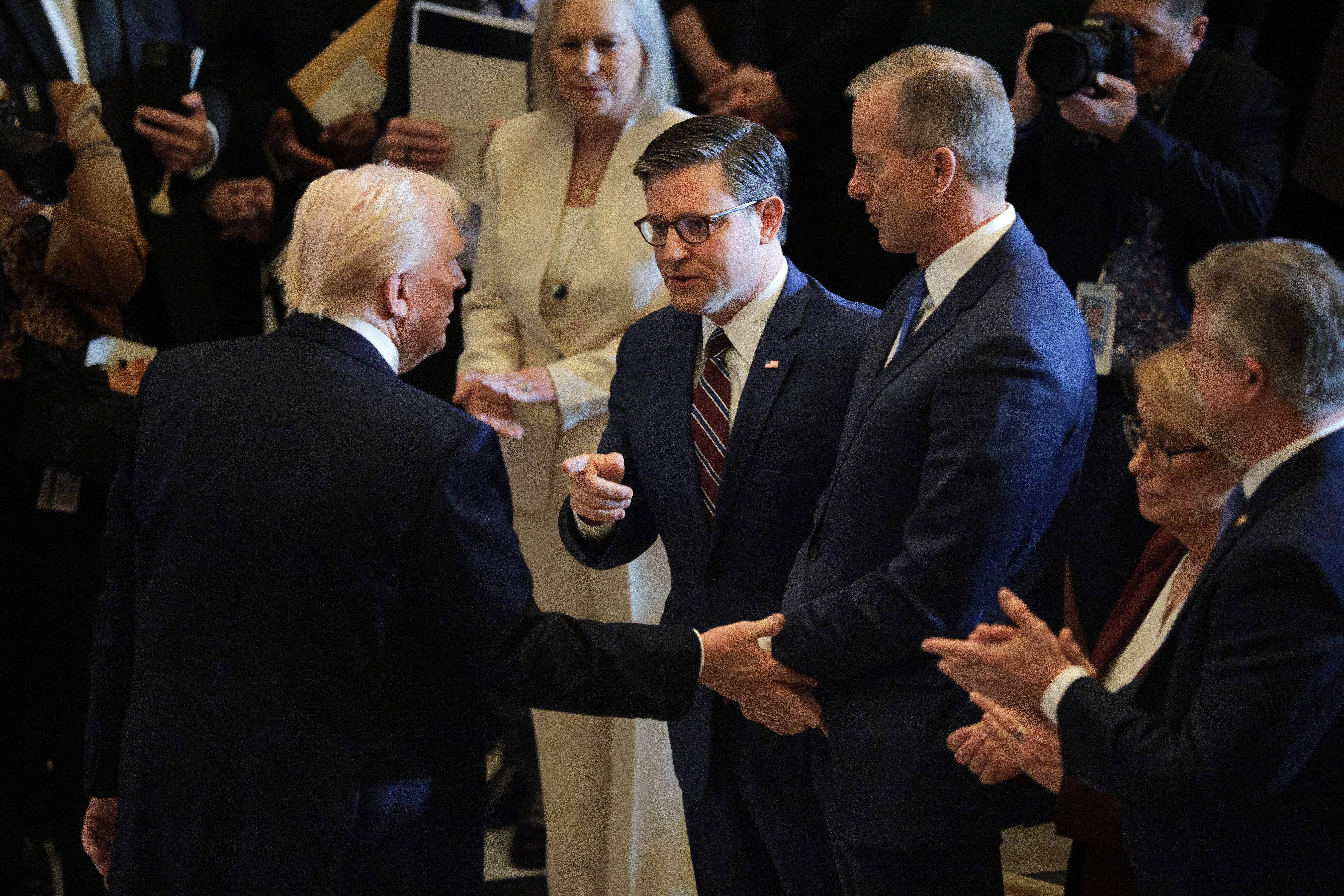 Republicans on Capitol Hill are divided over how they plan to address judicial actions that they say have unfairly targeted President Donald Trump and his administration.
