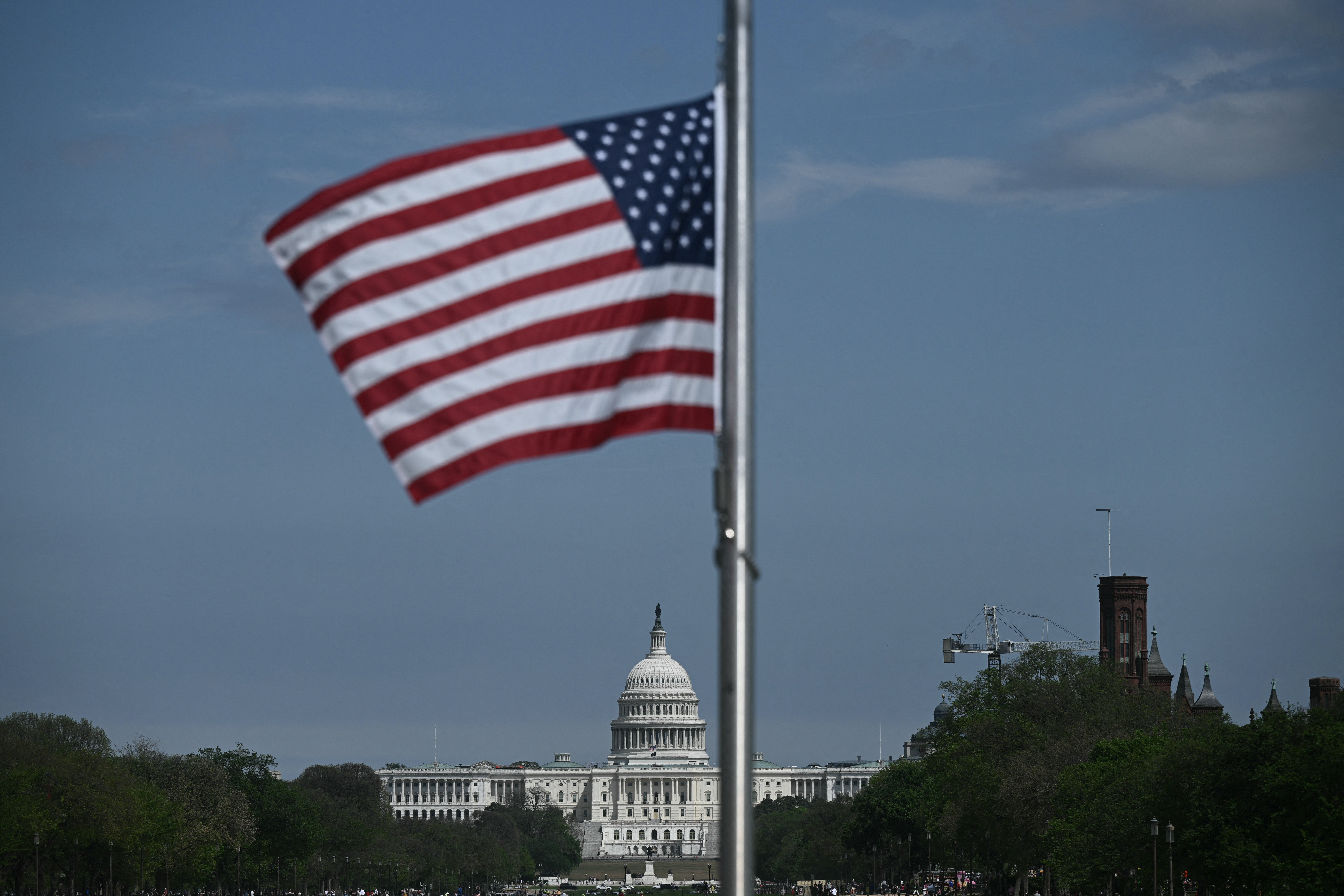 The U.S. Capitol on April 21, 2025. Democratic lawmakers are asking the National Labor Relations Board to respond to a recent whistleblower disclosure that documents concerns that officials with the Department of Government Efficiency team may have taken sensitive information about workers.