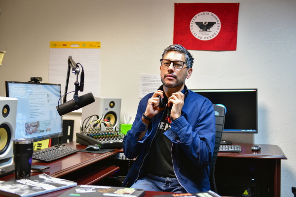 Osvaldo Franko sits for a portrait in the station’s headquarters on October 9, 2024 in Phoenix, Arizona.