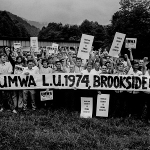 Eastern Kentucky celebrate after successfully striking to join the United Mine Workers of America in 1974. Their fight was documented in Barbara Kopple's Academy Award-winning "Harlan County USA," which premiered 50 years ago Thursday.