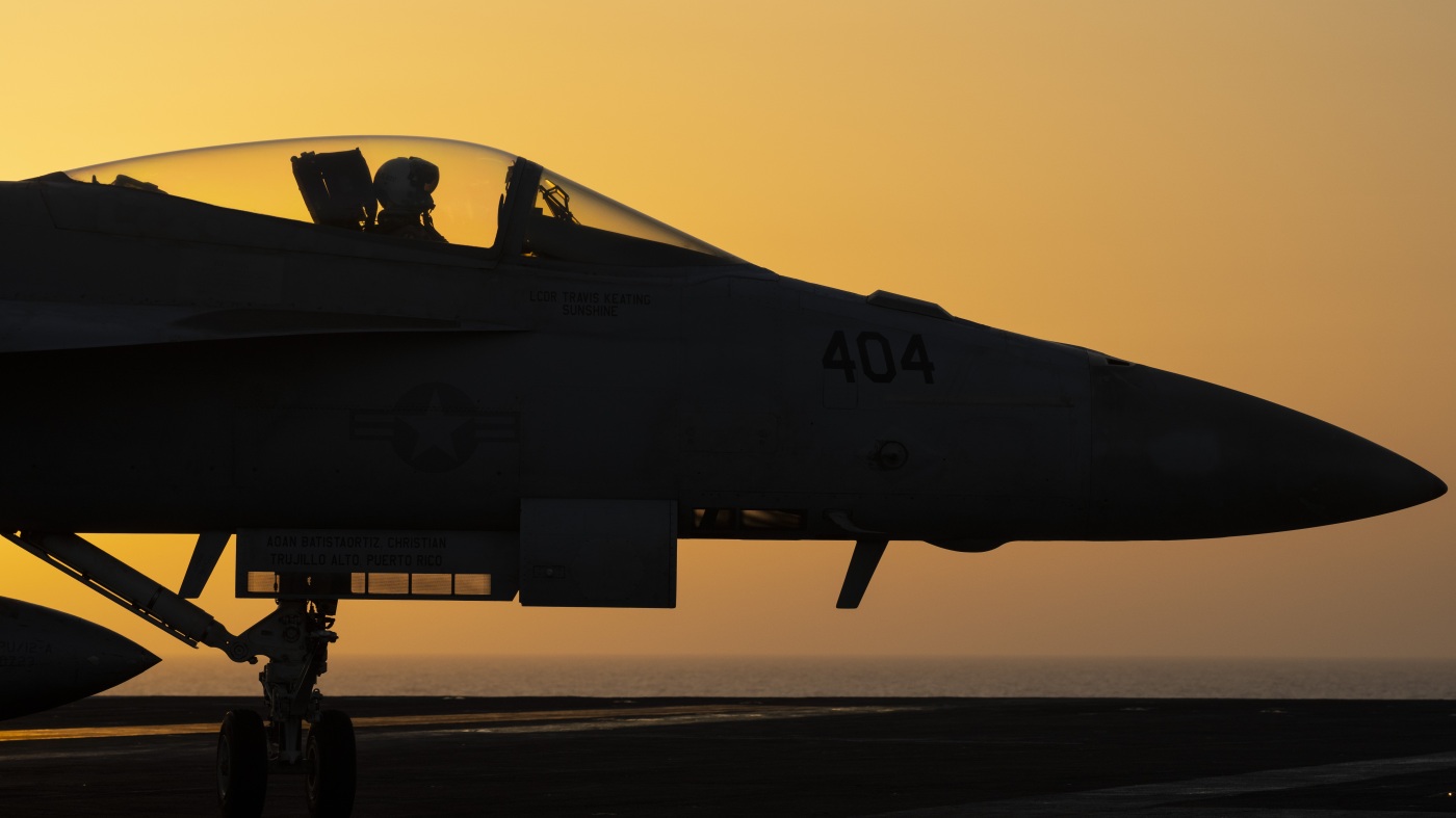 Two US Navy pilots shot down over Red Sea in apparent ‘friendly fire’ incident : NPR