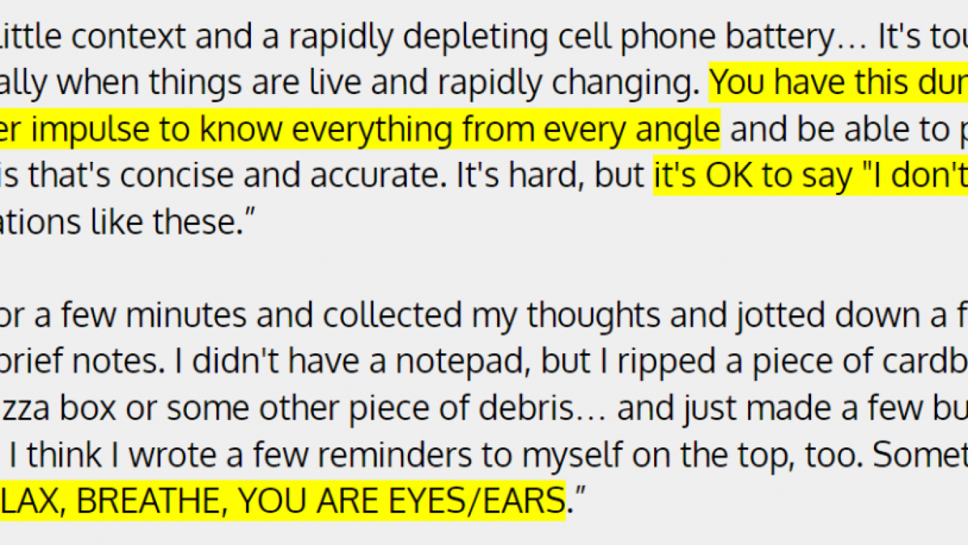 Npr Script Samples Reporter two-ways: how to sound natural, even with a script : NPR ...