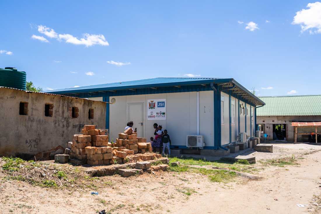 This PEPFAR clinic in Kitwe, Zambia, closed as a result of U.S. foreign aid cuts earlier this year. The clinic provided medicines for HIV/AIDS patients.