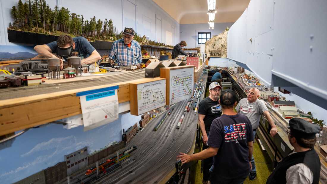 Members repair tracks, operate model trains and chat at the Carquinez Model Railroad Society.