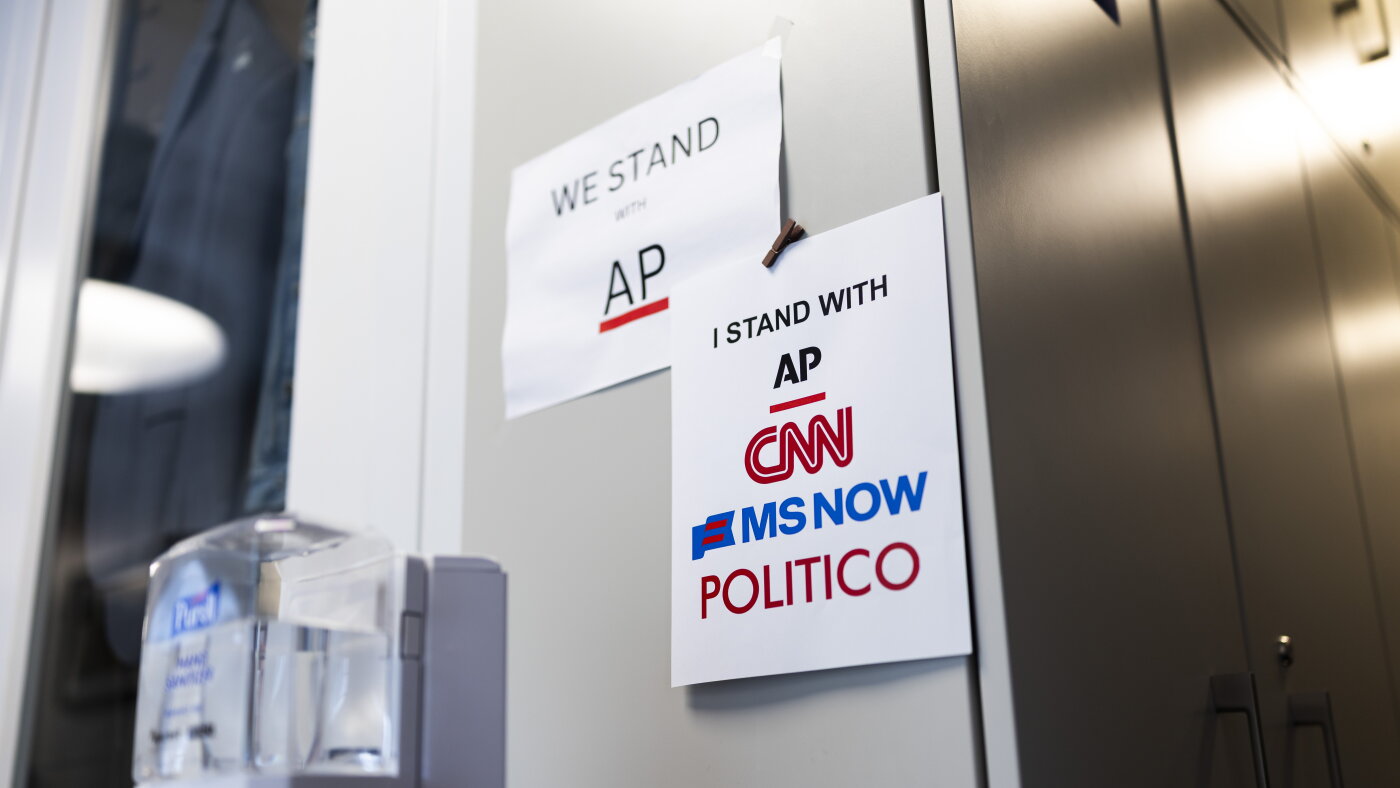 What’s at stake in President Trump’s showdown with the press? : Consider This from NPR