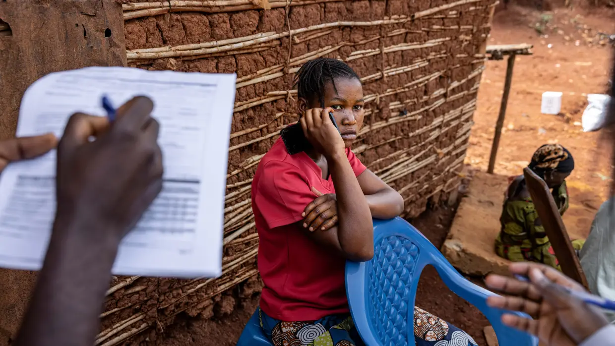 Health investigators in the Democratic Republic of Congo interview individuals as part of their contact tracing — seeking to find those who came into contact with people infected with Ebola.