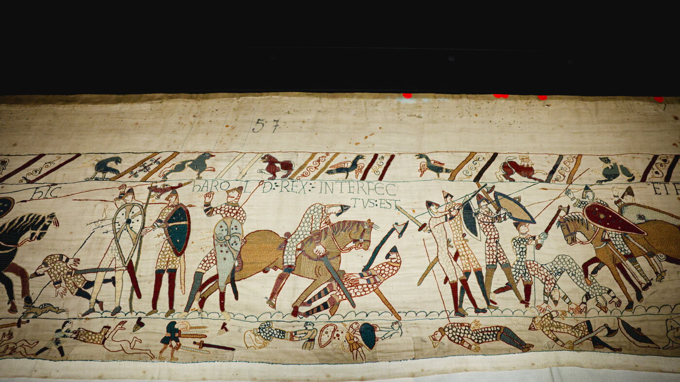 After 900 years, the Bayeux Tapestry returns to England and goes on display in London