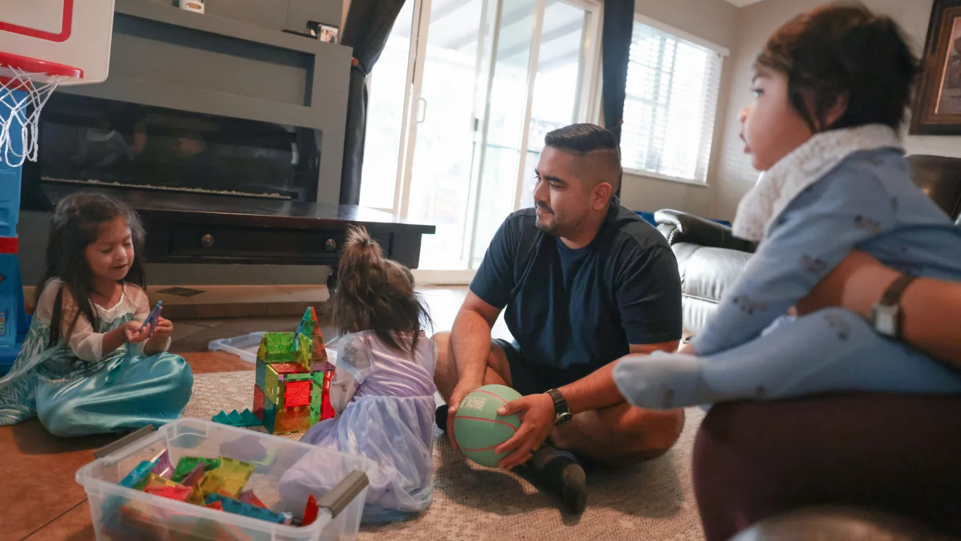 More dads taking paid family leave for a new baby, sometimes as much as moms are