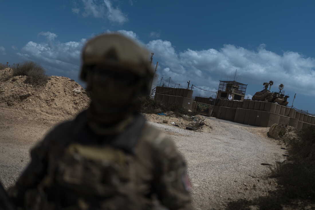French UNIFIL peacekeepers patrol outside a military position taken over by the Israeli army. Israel has established a restricted buffer zone beyond the newly drawn “yellow line,” a boundary introduced shortly after the ceasefire. The area has revived memories of Israel’s 18-year occupation of southern Lebanon, which ended in 2000. Lebanese civilians are prohibited from entering the zone, which covers approximately 6% of the country’s territory.