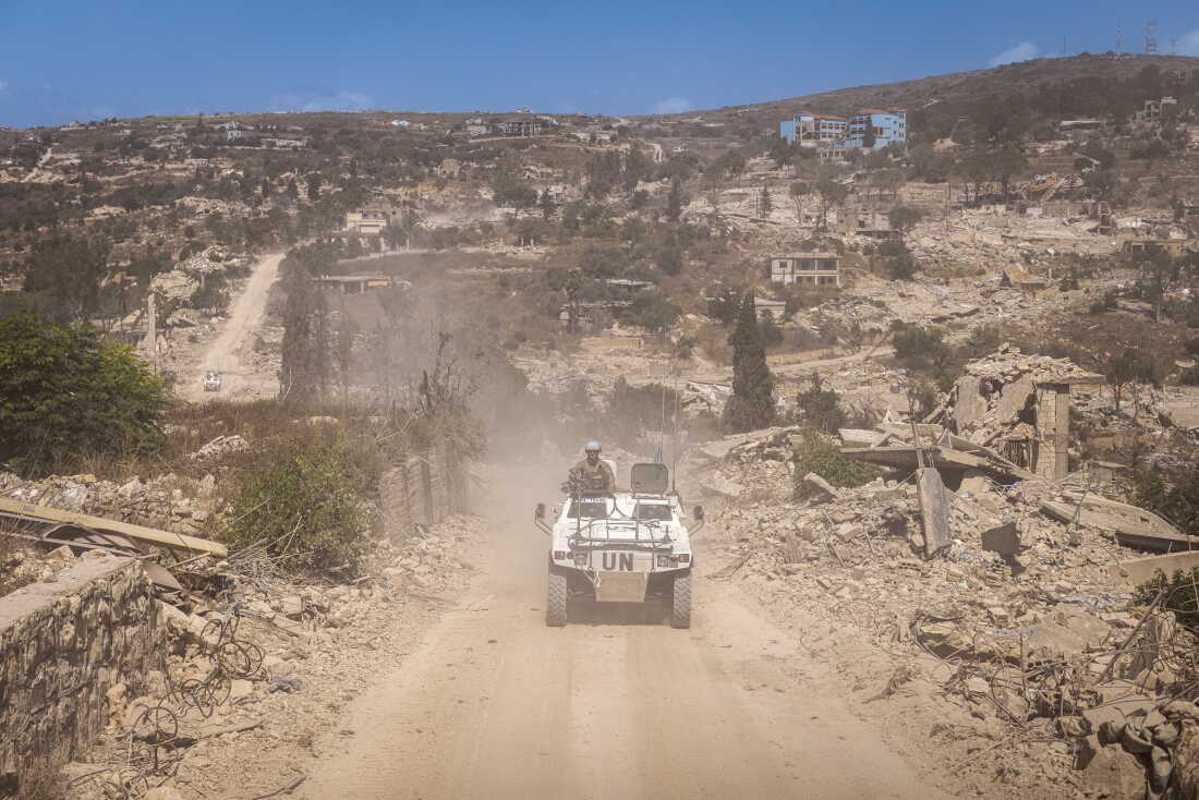Yellow Line, southern Lebanon. On July 26, 2026, French UNIFIL peacekeepers patrol the Yellow Line through the flattened towns of Houla, Kfar Kila, and Odaisseh. Israel has established a restricted buffer zone beyond the newly drawn “Yellow Line,” a boundary introduced shortly after the ceasefire.