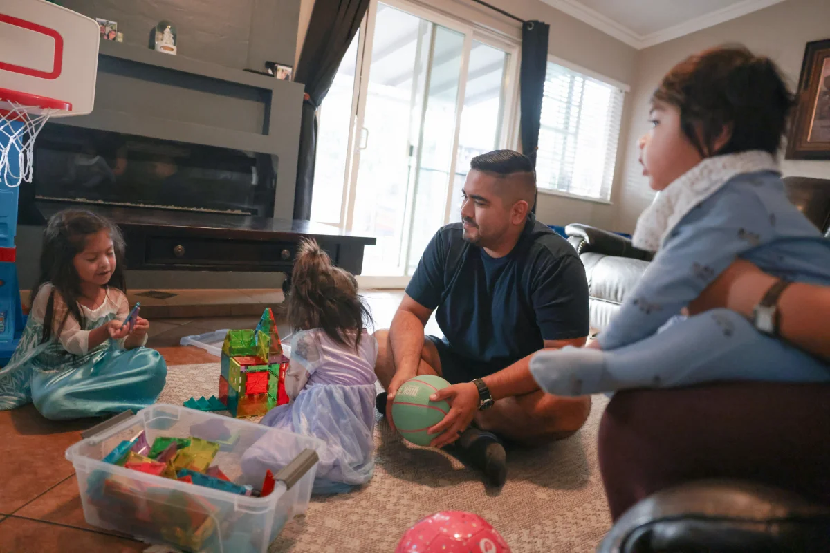 More dads taking paid family leave for a new baby, sometimes as much as moms are