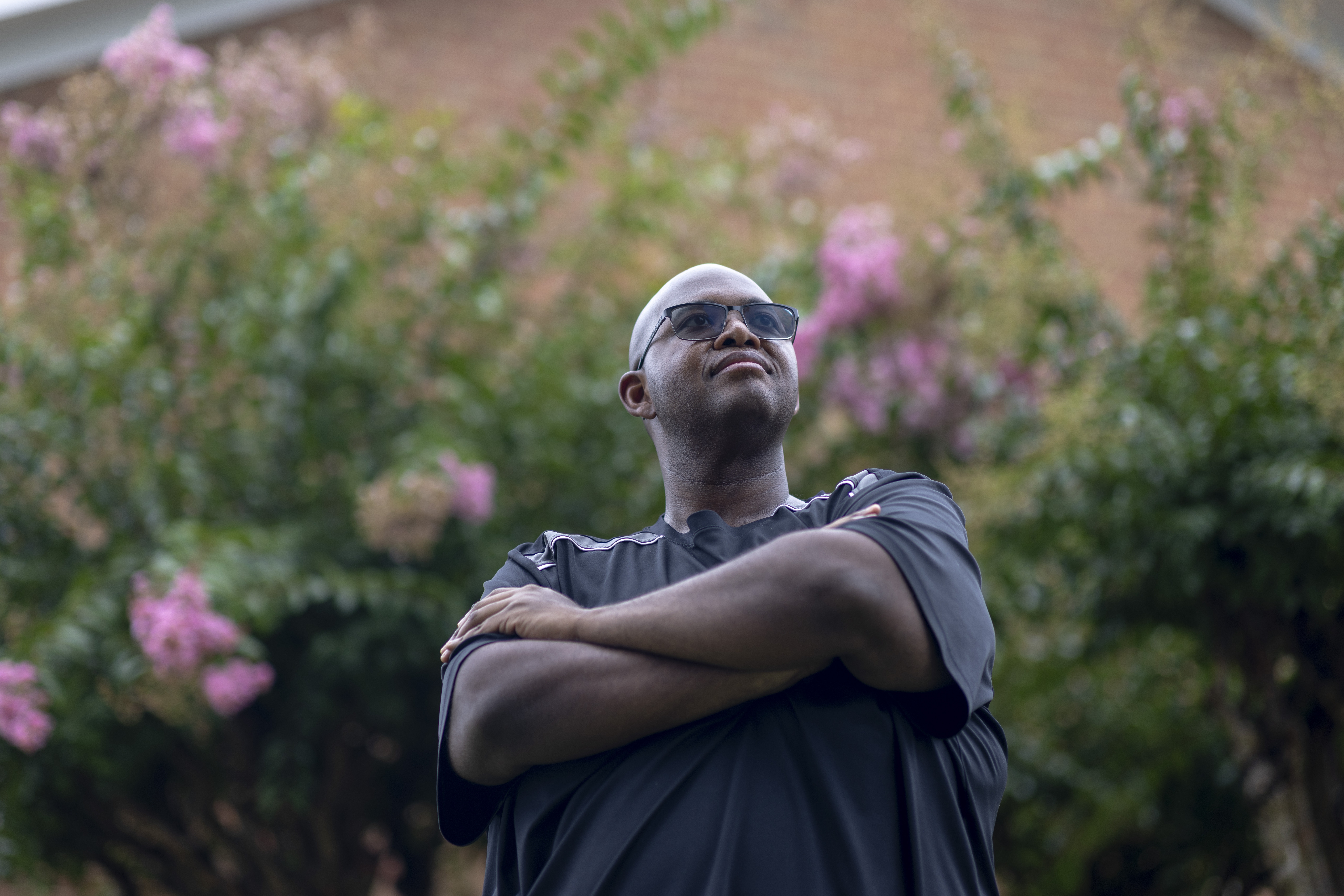 Jay Washington, 38, stands for a portrait at his residence in Athens, Ga., earlier this month. Washington would like to own a home, but after a cycle of underemployment, he