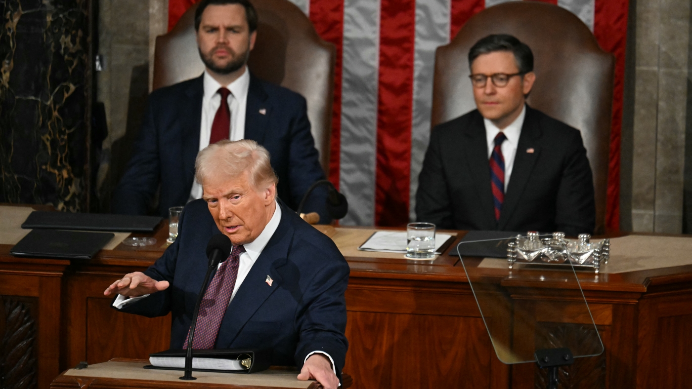 Trump’s speech is longest joint address to Congress in recent history : NPR Trump’s speech is longest joint address to Congress in recent history : NPR