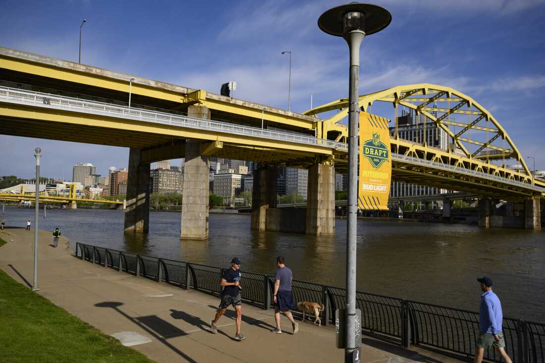 The North Shore of the Allegheny River outside Acrisure Stadium on Tuesday, in Pittsburgh.
