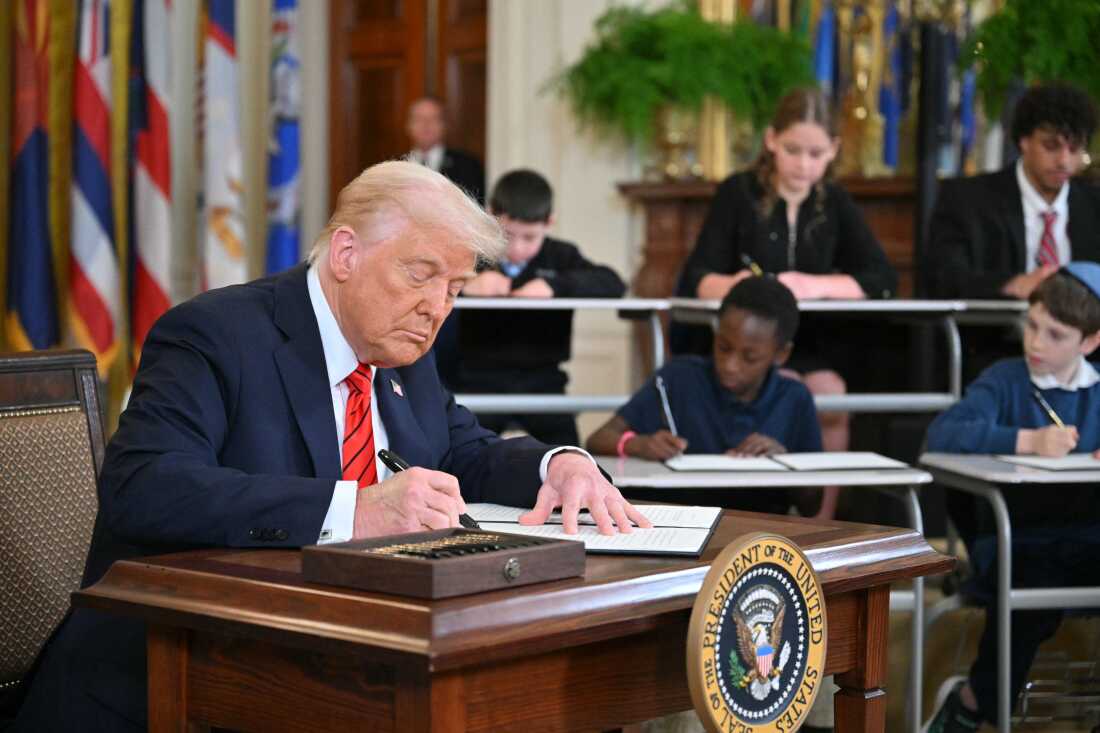 Trump signs executive action to dismantle the Education Department : NPR