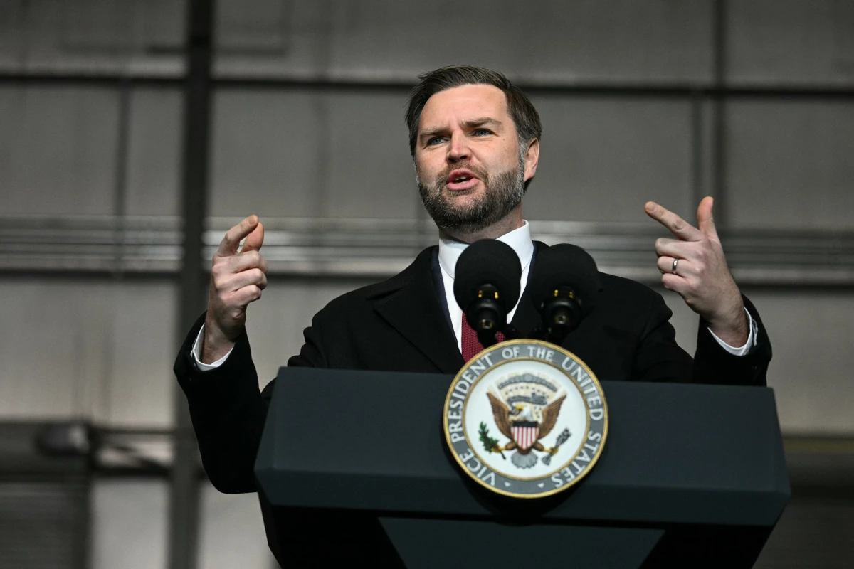 Vice President JD Vance speaks at an industrial shipping facility on the administration's economic agenda and impacts on the Midwest in Toledo, Ohio, on Thursday.