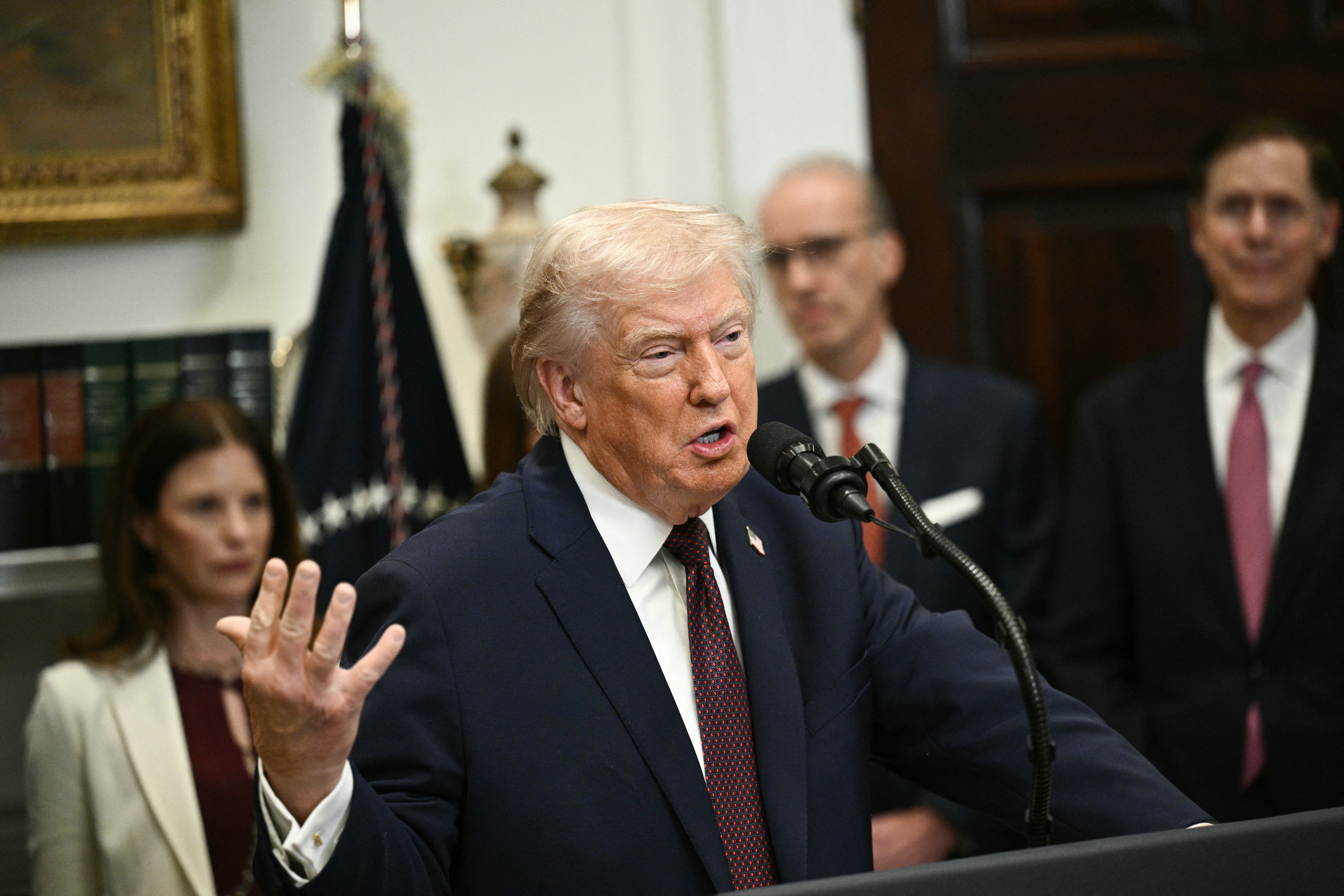 President Trump unveiled deals with nine pharmaceutical companies on drug prices in a White House event Friday.