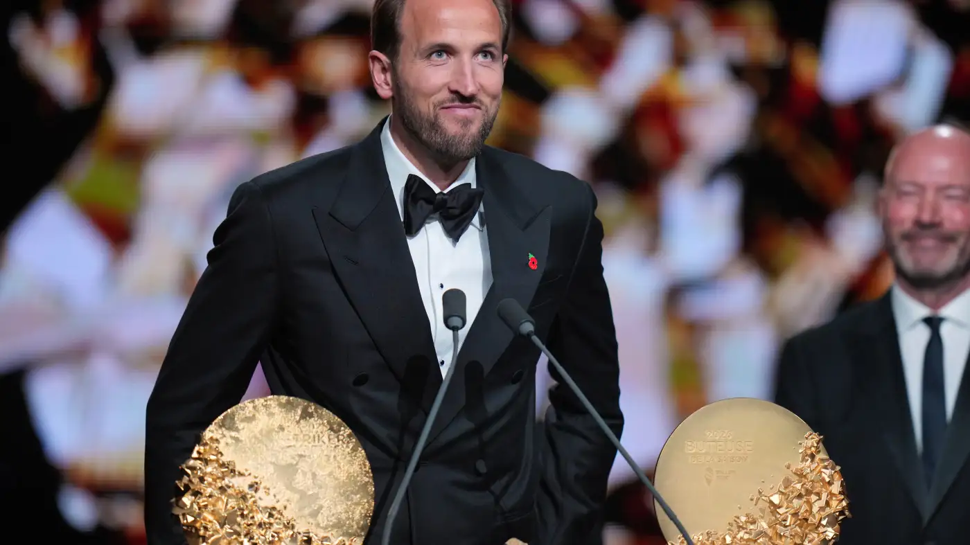 Harry Kane becomes first Englishman in 25 years to win Ballon d'Or