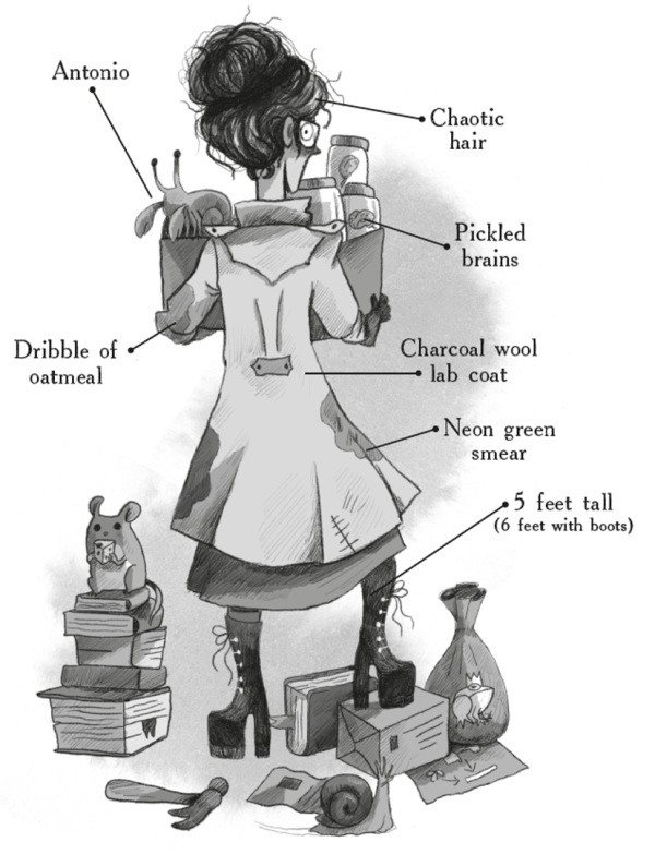 An illustration of Millicent Quibb from McKinnon's new book.