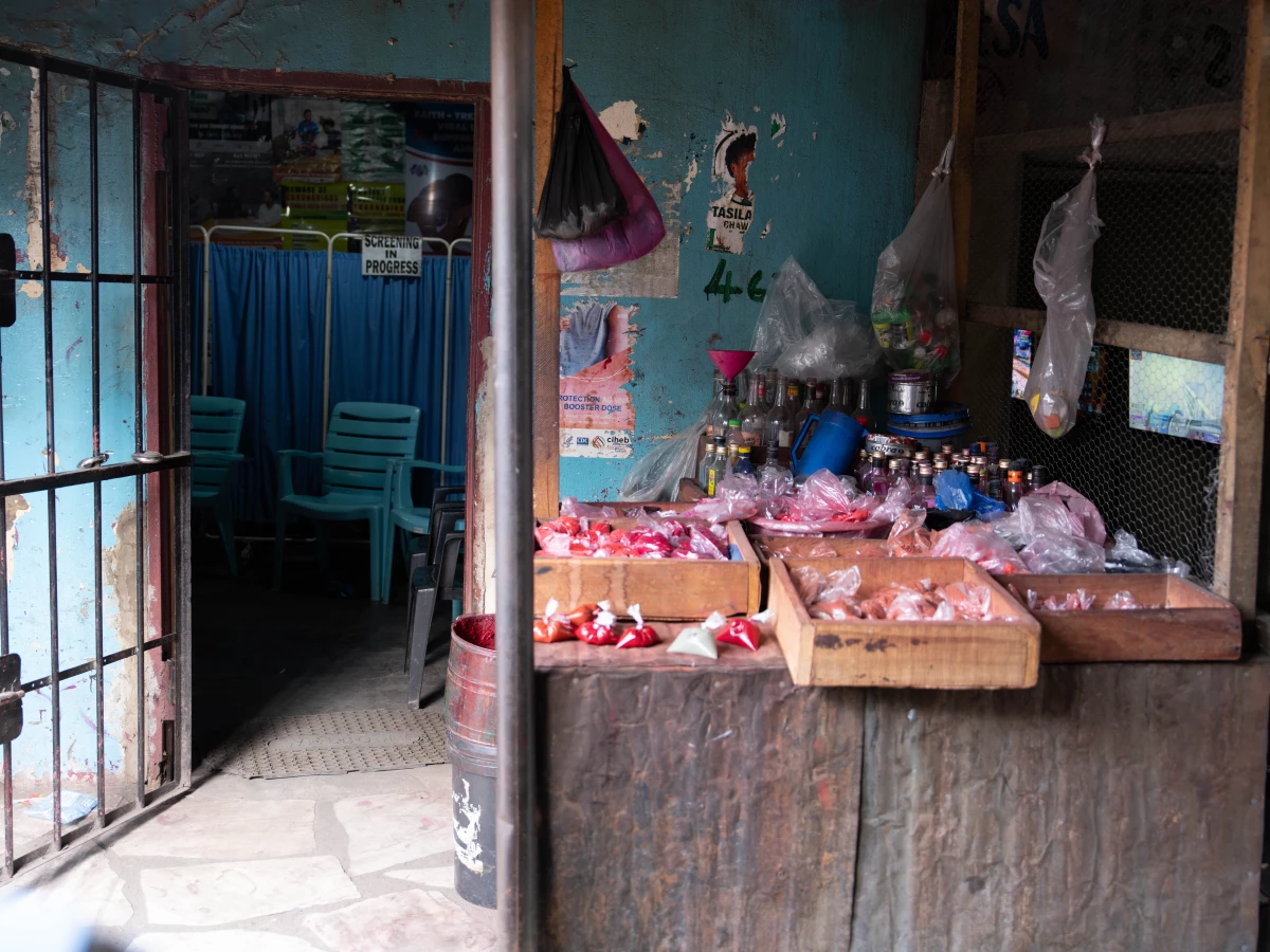 This PEPFAR-funded HIV/AIDS clinic, tucked in a market in Lusaka, Zambia, initially closed due to disruptions in U.S. foreign aid. It has since reopened but with fewer services. The clinic's prevention work is now limited only to pregnant women.
